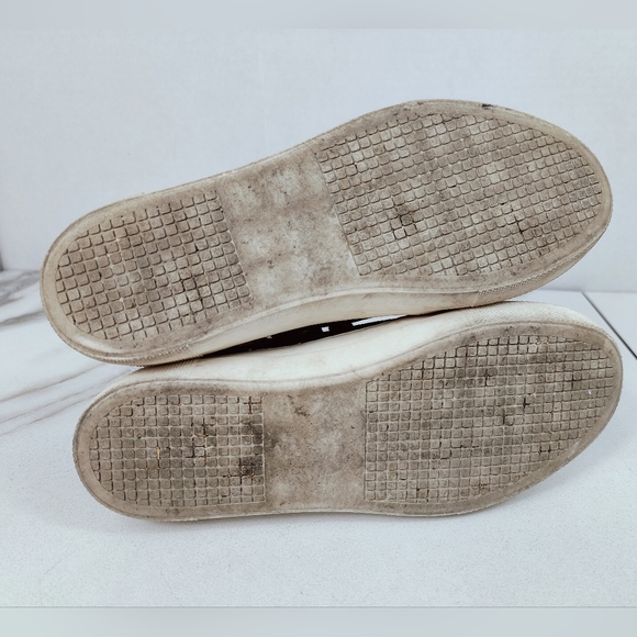 Madden Girl Black Faux Leather Knit Collar Platform Sneakers, Sz 7 - Picture 9 of 12